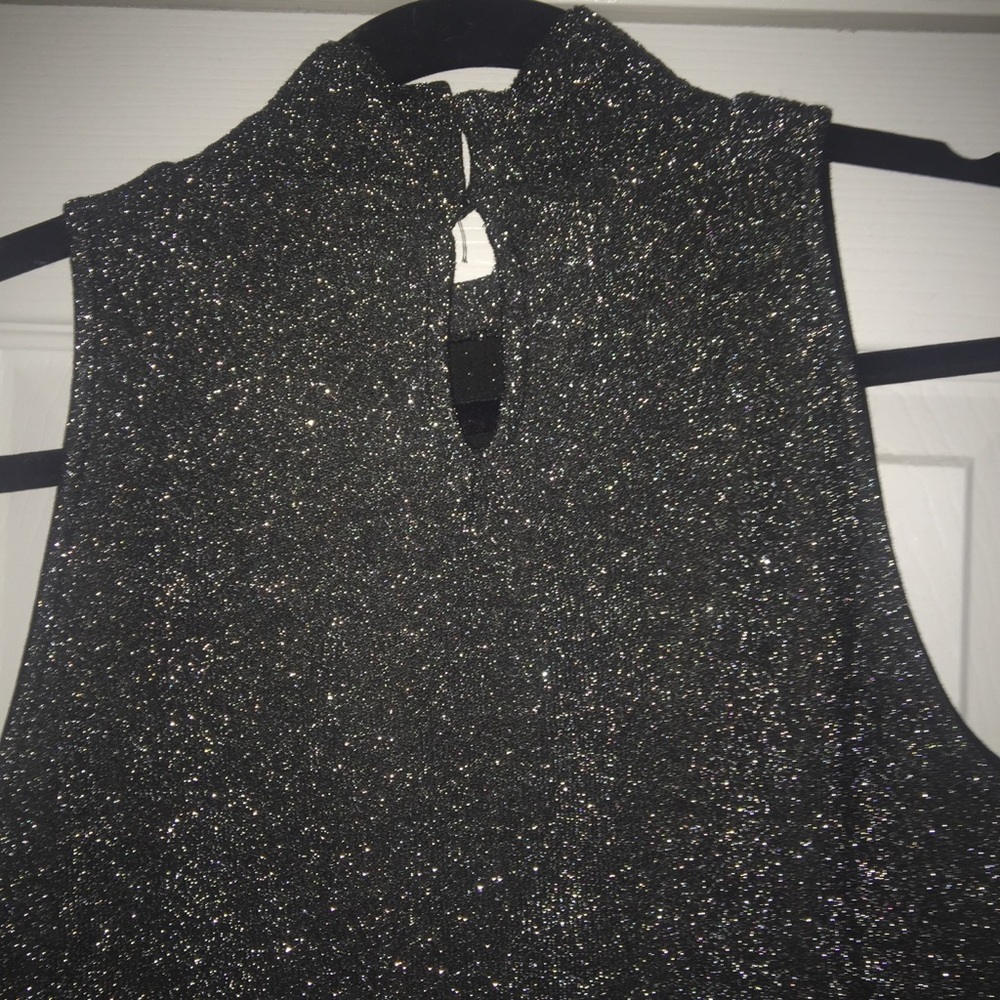 H&M Gray/Black Glittery Bodysuit (NWOT) - Picture 3 of 8